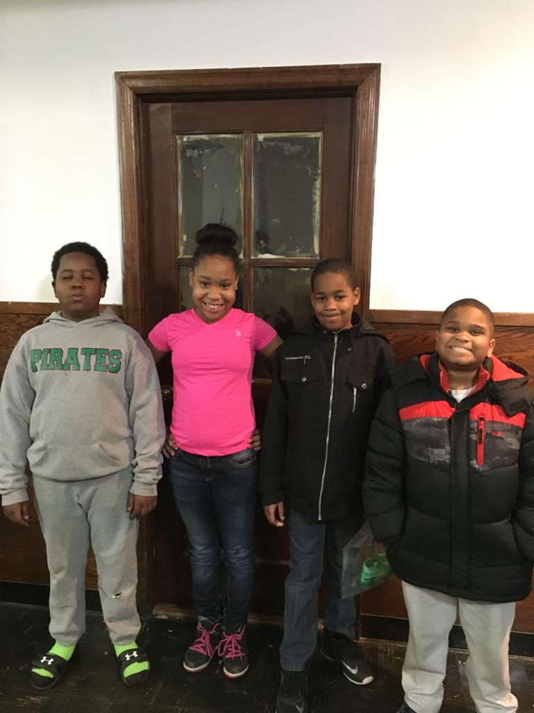 DFG kids smiling together after Sunday service