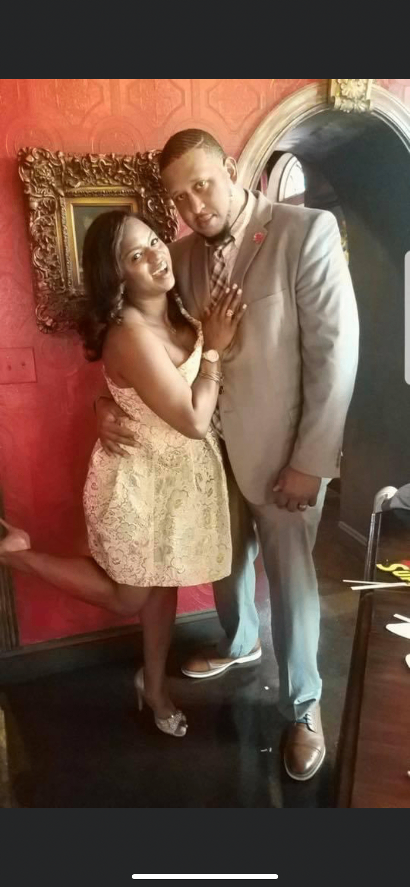 Couple dressed up for a formal celebration